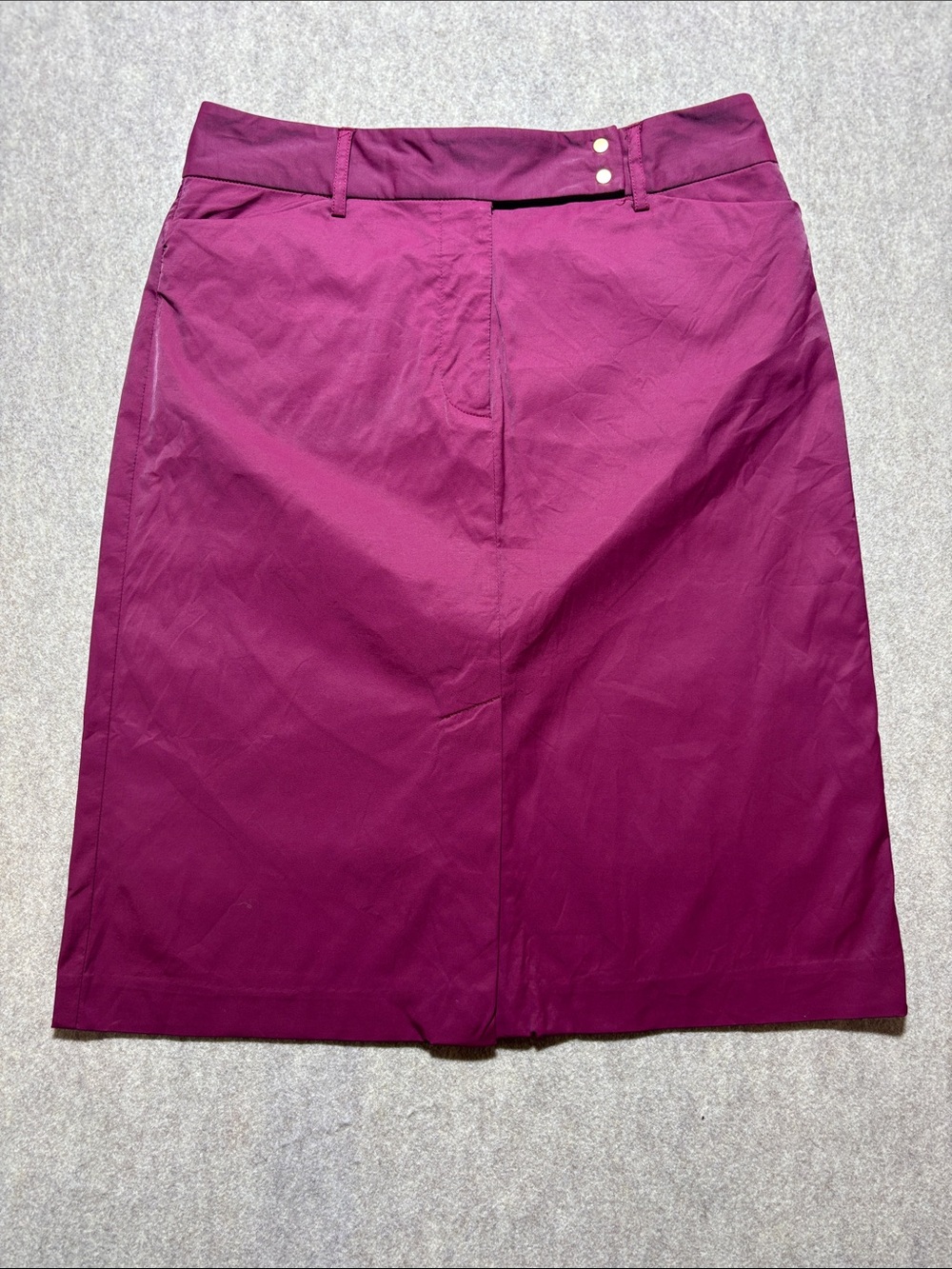 Ladies skirt Armani Exchange size 2 red a line button, Zipper  skirt  (19)